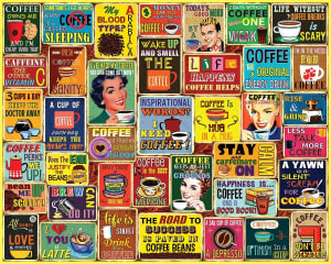 I Love Coffee Collage By White Mountain