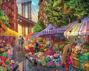 Flower Market New York By White Mountain