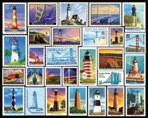 Lighthouses & Bridges Collage By White Mountain