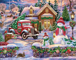 Bringing Home the Tree Christmas By White Mountain