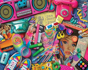 80's Girl Collage By White Mountain