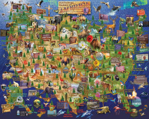 National Parks Map National Parks By White Mountain
