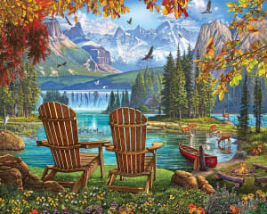 Mountain Paradise Landscape By White Mountain