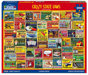 Crazy State Laws Collage By White Mountain