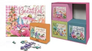 Floral Bees Large Piece 4 Pack Puzzle Flower & Garden By Lang