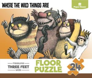 Where the Wild Things Are Books & Reading Floor Puzzle By Paper House Productions