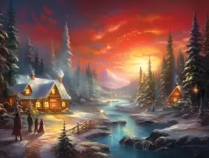 Holiday Scene Christmas By SunsOut