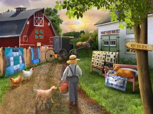 Country Sunset Farm By SunsOut