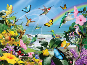 Hummingbirds at the Beach Butterflies and Insects By SunsOut