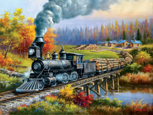 Logging Camp Run Lakes & Rivers By SunsOut