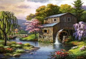 Spring at the Mill Lakes & Rivers By SunsOut