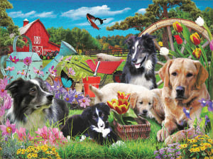 Who Has A Green Thumb? Dogs By SunsOut