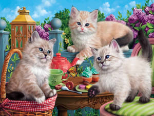 Kitten Tea Party Cats By SunsOut