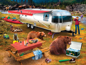 Camping Bandits Bear By SunsOut