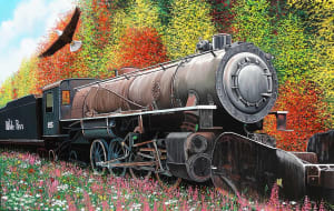 Skagway Locomotive Train By SunsOut