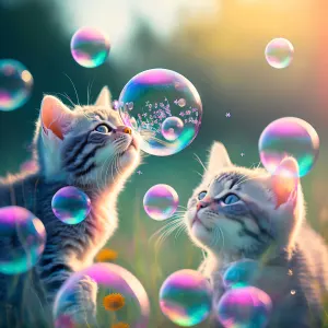 Mystical Morning Cats By SunsOut