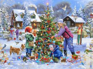 Dressing the Tree Christmas Jigsaw Puzzle By SunsOut