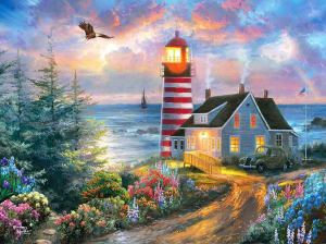 A Night Light Lighthouse By SunsOut