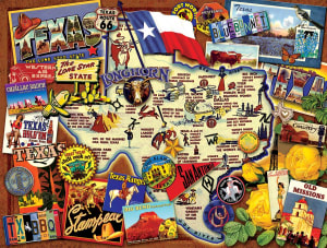 Texas: The Lone Star State Collage By SunsOut
