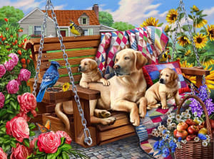 Dogs and Quilts Dogs By SunsOut