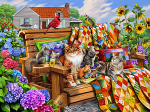 Cats and Quilts Cats By SunsOut