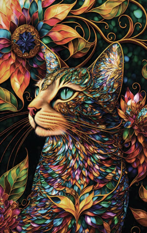 A Happy Cat Cats By SunsOut