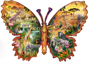sevenbutterfly 　3点まとめ Butterfly Waterfall - 1000 Piece Jigsaw Puzzle by SunsOut