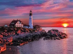 Portland Light Head Sunrise & Sunset By Clementoni