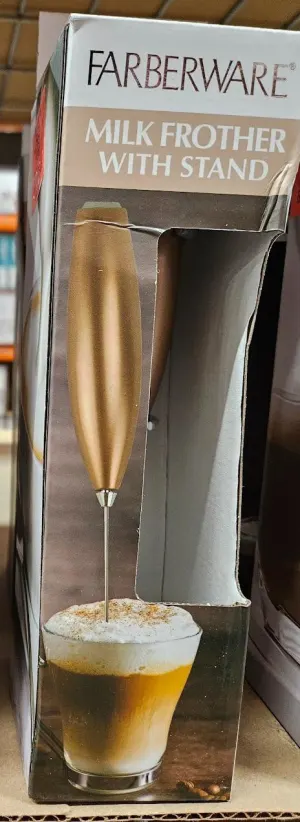 Milk Frother With Stand - Stainless Steel By Gift Solutions