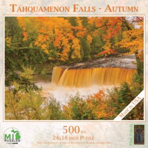 Tahquamenon Falls - Autumn Waterfall Jigsaw Puzzle By MI Puzzles