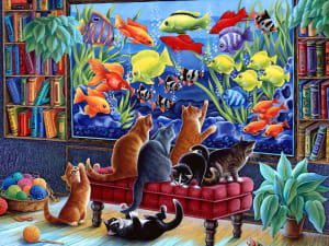 Kittens Fishing Fish By Vermont Christmas Company
