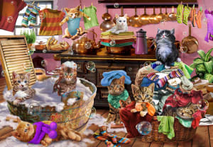 Kittens in the Kitchen Cats By Vermont Christmas Company