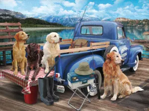 Dogs Gone Fishing Fishing By Vermont Christmas Company