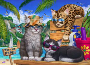 Beach Cats Beach & Ocean By Vermont Christmas Company
