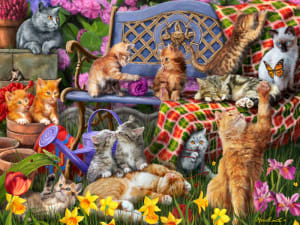 Cats Galore Flower & Garden By Vermont Christmas Company