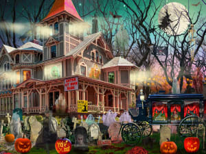 Haunted Mansion Halloween By Vermont Christmas Company