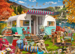 Autumn Camper Camping By Vermont Christmas Company