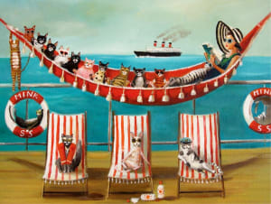 All Paws On Deck Nostalgic & Retro By New York Puzzle Co