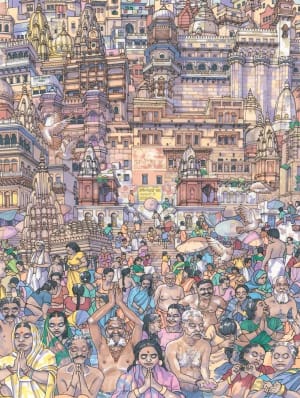 Vibrant Varanasi Asia By New York Puzzle Co