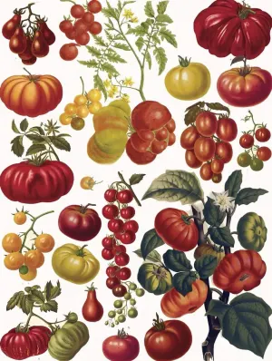 Tomatoes Collage By New York Puzzle Co
