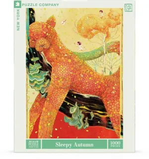 Sleepy Autumn Big Cats By New York Puzzle Co