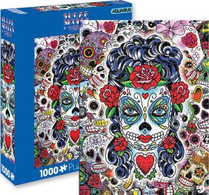 Sugar Skulls Day of the Dead By Aquarius
