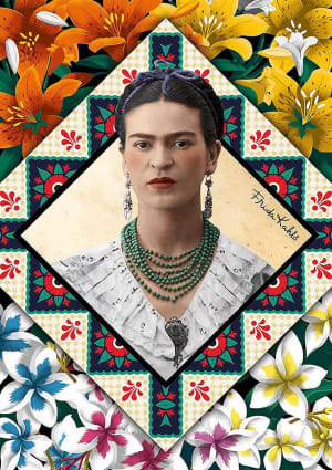 Frida Kahlo Famous People By Educa