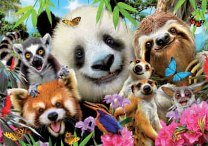 Black-Eyed Friends Selfie Animals By Educa