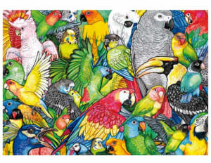 Parrots Flower & Garden By Educa