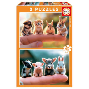 Baby Animals 2X20 Pc Animals By Educa