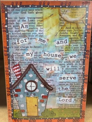 As for Me and My House We Will Serve the Lord Block By Gift Solutions