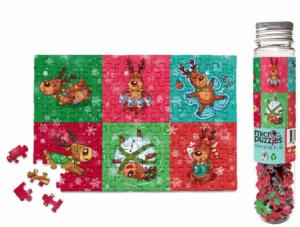 Reindeer Games Christmas Miniature Puzzle By Micro Puzzles