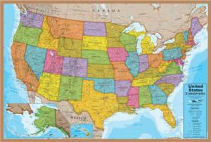 USA Map United States Jigsaw Puzzle By Dino's Illustrated World