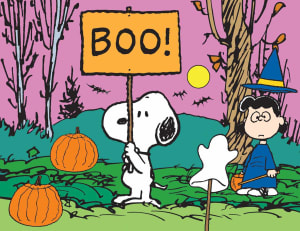 Peanuts Halloween - Boo! Children's Cartoon By RoseArt
